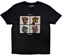 Gorillaz T Shirt Demon Days Band Logo Nouveau Officiel Homme Noir Size M