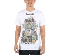 Gorillaz - T-Shirt - Homme - Blanc - Large