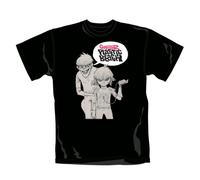 Gorillaz - T-Shirt Homme Noir Gorillaz "Bang" (Taille L)