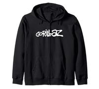 Gorillaz White Paint Brush Logo Sweat à Capuche