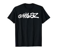 Gorillaz White Paint Brush Logo T-Shirt