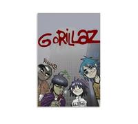 GorillazArt Impression sur toile de peintures à l'huile Reproduction moderne sur toile Paysage abstrait Images imprimées sur toile Décoration murale pour la maison ou le bureau Style sans cadre 20 x