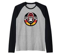Gorille Allemand Patriotique - Drapeau de l'Allemagne Manche Raglan