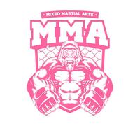 gorille avec un design de gant de boxe Stickers muraux 41x49.3cm Étanche Rose