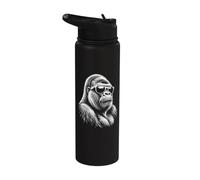 Gorille cool avec des lunettes de soleil Stainless Steel Insulated Water Bottle