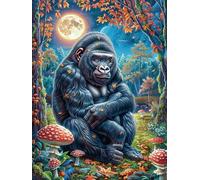 Gorille de la forêt 1000 Pièces Puzzle pour Ado en Carton Anti-Déchirure Animal de compagnies Facile Débutant Jeu De Société Soirée Entre Amis Cadeau Anniversaire Petit Prix 1000 PCS