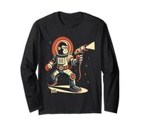 Gorille d'espace rétro avec Pistolet à Rayon en Costume Manche Longue