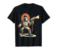 Gorille d'espace rétro avec Pistolet à Rayon en Costume T-Shirt