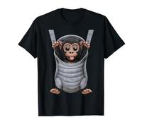 Gorille drôle dans Un Porte-bébé. Amoureux des Animaux T-Shirt