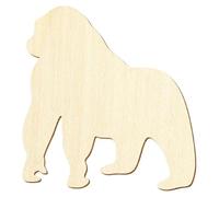 Gorille en bois - Pour bricolage décoratif - 3 à 50 cm - Taille : 31 cm - Lot de 1 pièce