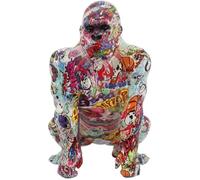 Gorille en résine Graffiti 20.5 x 19.5 x 30.5 cm