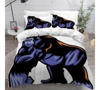 Gorille Housse De Couette X Imprim¿¿ D Animaux Sauvages Parure De Lit Personnes Ado Fille Enfants Microfibre Literie Pi¿¿Ces Avec Fermeture ¿¿Cl