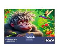 Gorille Jigsaw Puzzles 1000 Pièce pour Les Adultes Puzzles Difficiles Cadeaux pour Adultes 100% Carton Recyclé Puzzle Décoratif 38x26cm/1000pcs