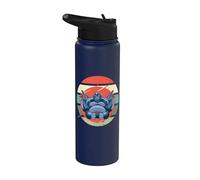 Gorille méditation paix calme force expressive harmonie Stainless Steel Insulated Water Bottle