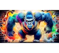 Gorille Puzzle 1000 pièces Educa Cadeau Unique De l'art Décoration Jeu éduchatif Challenge Toy pour Adultes & Enfants des 14 Ans 75x50cm/1000pcs