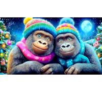 Gorille Puzzle 1000 pièces Educa Cadeau Unique De l'art Décoration Jeu éduchatif Challenge Toy pour Adultes & Enfants des 14 Ans 38x52cm/1000pcs