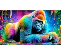 Gorille Puzzle 1000 pièces Educa Cadeau Unique Décoration Intérieure Jeu éduchatif Challenge Toy pour Adultes & Enfants des 14 Ans 38x26cm/1000pcs