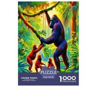 Gorille Puzzle 1000 Pièces Educa Jouet en Bois Divertissement Créatif Décoration Intérieure Jeu Éduchatif Challenge Toy Adultes & Enfants des 14 Ans 70x50cm/1000pcs