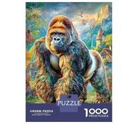 Gorille Puzzle 1000 Pièces, Puzzles Difficiles, Adaptés Aux Adultes Et Aux Enfants, Jeu De Défi Intellectuel 38x26cm/1000pcs