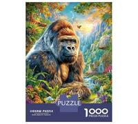 Gorille Puzzle 1000 Pièces, Puzzles Difficiles, Adaptés Aux Adultes Et Aux Enfants, Jeu De Défi Intellectuel 52x38cm/1000pcs