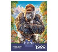 Gorille Puzzle 1000 Pièces, Puzzles Difficiles, Adaptés Aux Adultes Et Aux Enfants, Jeu De Défi Intellectuel 70x50cm/1000pcs