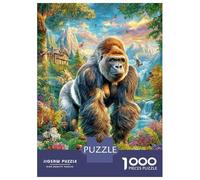 Gorille Puzzle 1000 Pièces, Puzzles Difficiles, Adaptés Aux Adultes Et Aux Enfants, Jeu De Défi Intellectuel 70x50cm/1000pcs