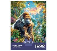 Gorille Puzzle 1000 Pièces, Puzzles Difficiles, Adaptés Aux Adultes Et Aux Enfants, Jeu De Défi Intellectuel 70x50cm/1000pcs