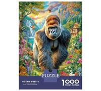 Gorille Puzzle 1000 Pièces, Puzzles Difficiles, Adaptés Aux Adultes Et Aux Enfants, Jeu De Défi Intellectuel 52x38cm/1000pcs