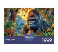 Gorille Puzzle 1000 Pièces, Puzzles Difficiles, Adaptés Aux Adultes Et Aux Enfants, Jeu De Défi Intellectuel 52x38cm/1000pcs
