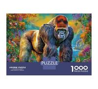 Gorille Puzzle 1000 Pièces, Puzzles Difficiles, Adaptés Aux Adultes Et Aux Enfants, Jeu De Défi Intellectuel 38x26cm/1000pcs