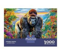 Gorille Puzzle 1000 Pièces, Puzzles Difficiles, Adaptés Aux Adultes Et Aux Enfants, Jeu De Défi Intellectuel 38x26cm/1000pcs