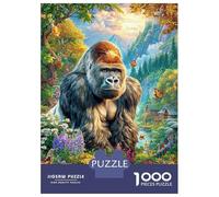 Gorille Puzzle 1000 Pièces, Puzzles Difficiles, Adaptés Aux Adultes Et Aux Enfants, Jeu De Défi Intellectuel 70x50cm/1000pcs