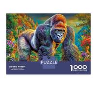 Gorille Puzzle 1000 Pièces, Puzzles Difficiles, Adaptés Aux Adultes Et Aux Enfants, Jeu De Défi Intellectuel 38x26cm/1000pcs