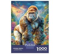 Gorille Puzzle 1000 Pièces, Puzzles Difficiles, Adaptés Aux Adultes Et Aux Enfants, Jeu De Défi Intellectuel 38x26cm/1000pcs