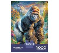 Gorille Puzzle 1000 Pièces, Puzzles Difficiles, Adaptés Aux Adultes Et Aux Enfants, Jeu De Défi Intellectuel 38x26cm/1000pcs
