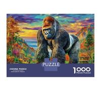 Gorille Puzzle 1000 Pièces, Puzzles Difficiles, Adaptés Aux Adultes Et Aux Enfants, Jeu De Défi Intellectuel 52x38cm/1000pcs