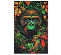 Gorille Puzzles Adulte - Puzzle en Bois 1000 Pièces - Challenge - Adultes Et Enfants Dès 12 Ans （78×53cm）