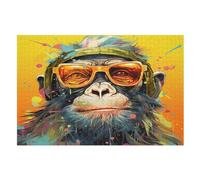 Gorille Puzzles Adulte - Puzzle en Bois 1000 Pièces - Challenge - Adultes Et EnfFourmis Dès 12 Ans （75×50cm）