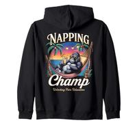 Gorille relaxant Napping Champ Sweat à Capuche