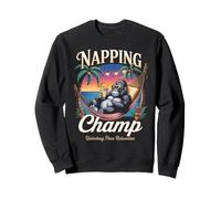Gorille relaxant Napping Champ Sweatshirt