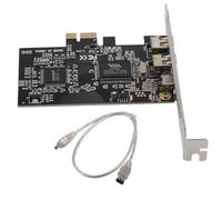 Gorise Carte contrôleur PCI-E PCI Express FireWire 1394a IEEE 1394 2,5 Gbit/s avec câble FireWire, carte de capture d'images HD de bureau 800 Mbit/s pour transmission vidéo et