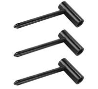 Gorise Clé À Tige De Réglage Pour Guitare, 3 Pièces, 7 Mm, 8 Mm, 6,35 Mm, Outil De Réglage Du Manche Pour L'entretien, Noir