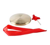 Gorise Gong chinois de 22 cm avec maillet Instrument de percussion traditionnel pour orchestre église opéra cymbales fabriquées à la main avec corde en coton laiton épaissi ton