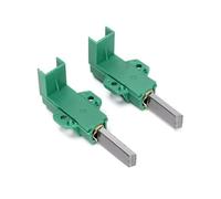 Gorise Lot de 2 porte-balais de charbon pour machine à laver 371202405, 371202407, 371202410 (5 x 12,5 x 36 mm) compatibles avec WM6167S, WM74135W et WMA767S