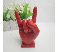 Gorise Support De Baguettes De Batterie En Résine, Amusant, Présentoir, Rangement, Présentoir À Main, Cadeau Amusant Pour Batteur, Rouge