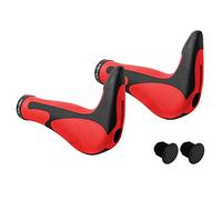 GORIX Bike Ergo Grips GX-849AD3-L1-G2 Guidon de vélo de montagne VTT (rouge × noir)
