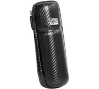 GORIX Boîte à Outils de Vélo Boîte Bouteille Étanche Zip Carbone Modèle Route VTT Vélo Cyclisme Noir(GX-SCASE(22.5cm))