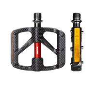 GORIX - pédales Plates de vélo Larges et légères, avec réflecteur, pour vélo de Route et de Montagne (GX-FY610)