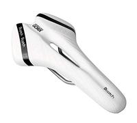 GORIX Selle de vélo Coussin Confortable avec Rail Vélo de Route de Montagne pour Homme et Femme (A6-1) (Blanc × Noir)