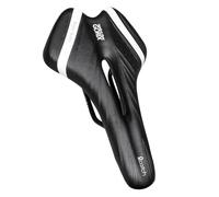 GORIX Selle de vélo Coussin Confortable avec Rail Vélo de Route de Montagne pour Homme et Femme (A6-1) (Black×White)